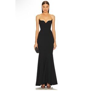 Michael Costello Black Maxi Dress